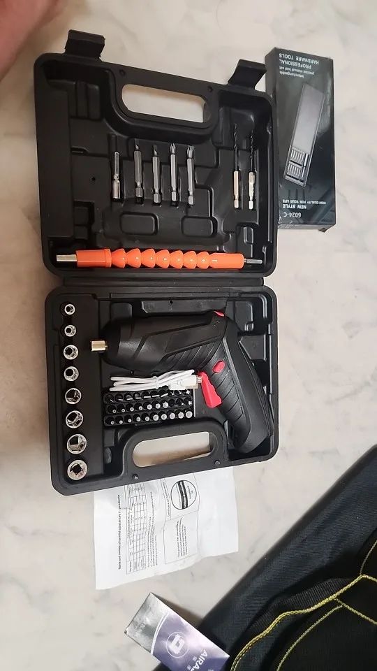 Kit Destornillador Eléctrico con 47 Piezas 🛠️🔋