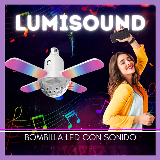 LumiSound Parlante Bluetooth con Bombilla LED Integrada Original - Oferta de Navidad 2024